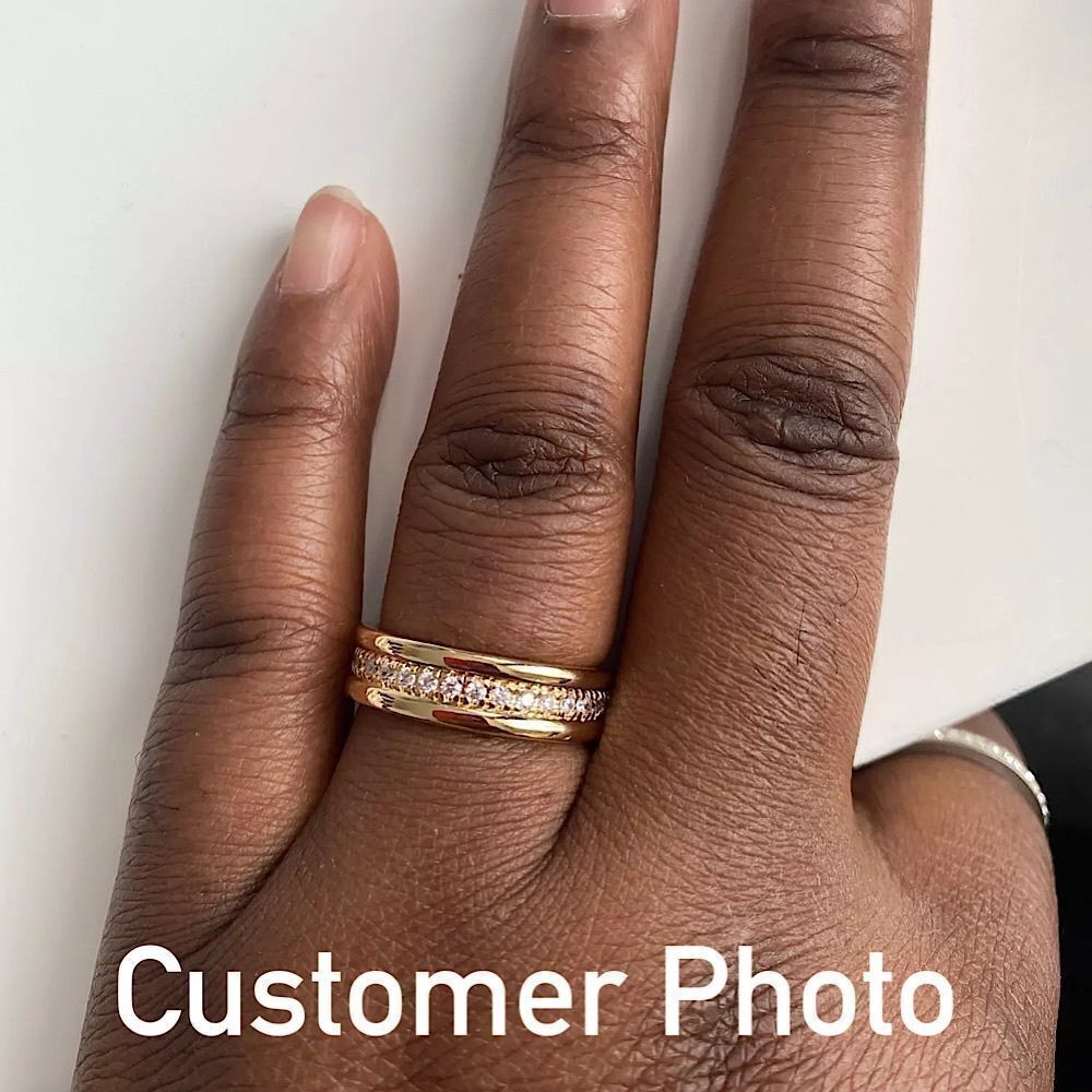 ❤️094❤️. 14K YELLOW GOLD & DIAMOND RING @BobbisDaughters - Picture 6 of 12